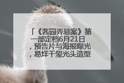 《酱园弄悬案》第一部定档6月21日，预告片与海报曝光，易烊千玺光头造型饰演“周瞎子”