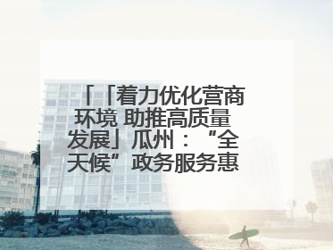 「着力优化营商环境 助推高质量发展」瓜州：“全天候”政务服务惠企便民