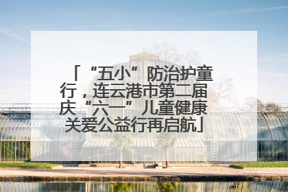 “五小”防治护童行，连云港市第二届庆“六一”儿童健康关爱公益行再启航
