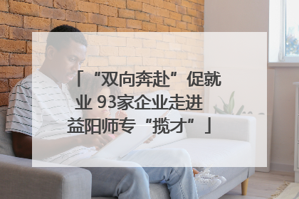 “双向奔赴”促就业 93家企业走进益阳师专“揽才”