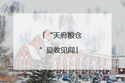“天府粮仓”夏收见闻