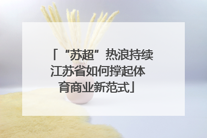 “苏超”热浪持续 江苏省如何撑起体育商业新范式