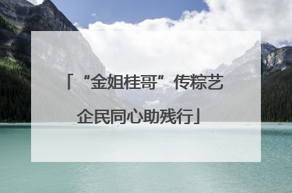 “金姐桂哥”传粽艺 企民同心助残行