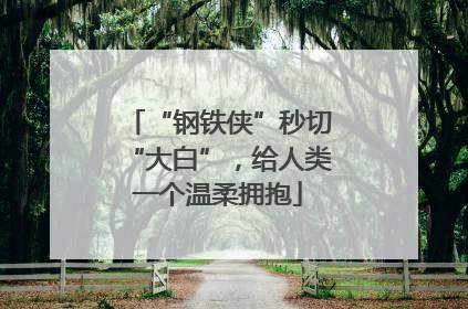“钢铁侠”秒切“大白”，给人类一个温柔拥抱