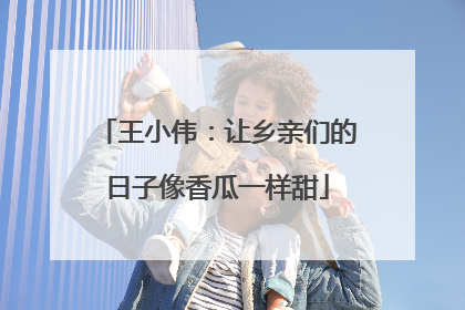王小伟：让乡亲们的日子像香瓜一样甜