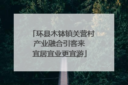 环县木钵镇关营村 产业融合引客来 宜居宜业更宜游