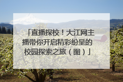 直播探校！大江网主播带你开启精彩纷呈的校园探索之旅（图）