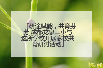 研途赋能，共育芬芳 成都龙泉二小与这所学校开展家校共育研讨活动