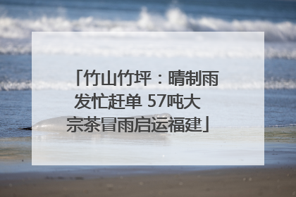竹山竹坪：晴制雨发忙赶单 57吨大宗茶冒雨启运福建