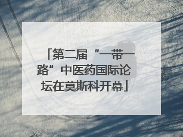 第二届“一带一路”中医药国际论坛在莫斯科开幕