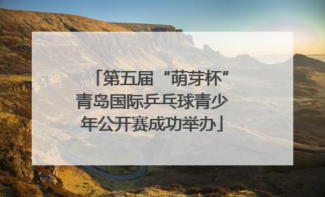 第五届“萌芽杯”青岛国际乒乓球青少年公开赛成功举办