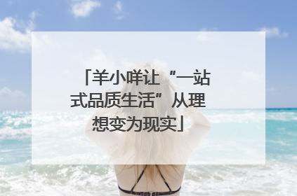 羊小咩让“一站式品质生活”从理想变为现实