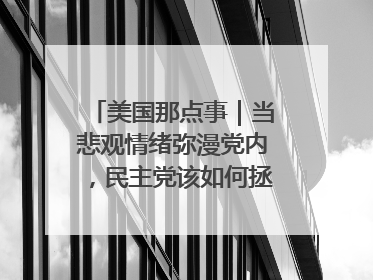 美国那点事｜当悲观情绪弥漫党内，民主党该如何拯救自己？