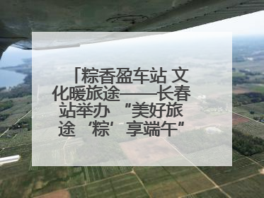 粽香盈车站 文化暖旅途——长春站举办 “美好旅途‘粽’享端午”主题活动