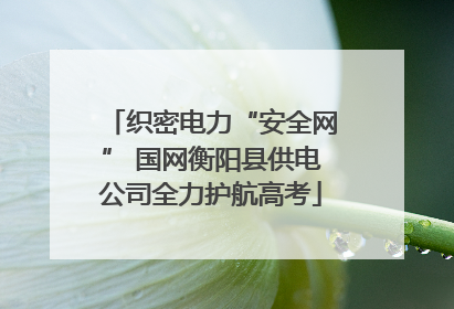 织密电力“安全网” 国网衡阳县供电公司全力护航高考