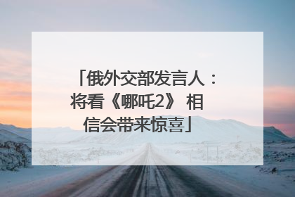 俄外交部发言人：将看《哪吒2》 相信会带来惊喜