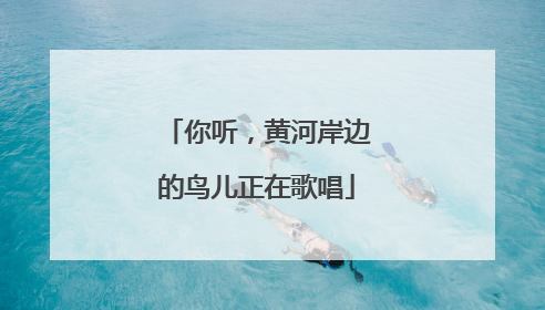 你听，黄河岸边的鸟儿正在歌唱