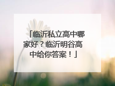 临沂私立高中哪家好？临沂明谷高中给你答案！