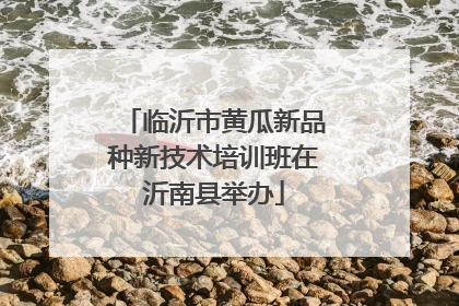 临沂市黄瓜新品种新技术培训班在沂南县举办