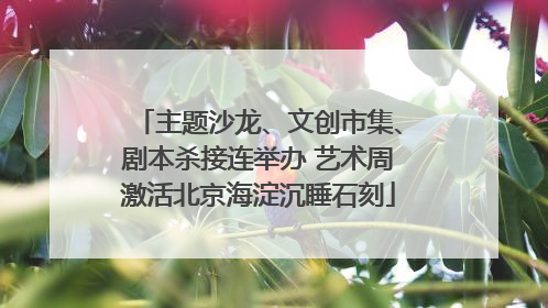 主题沙龙、文创市集、剧本杀接连举办 艺术周激活北京海淀沉睡石刻