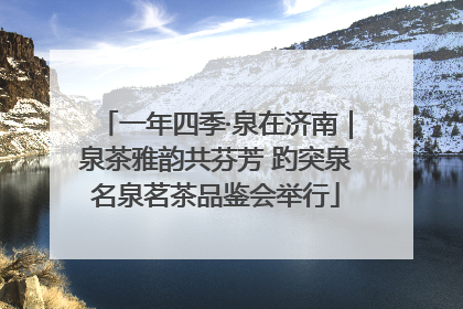 一年四季·泉在济南｜泉茶雅韵共芬芳 趵突泉名泉茗茶品鉴会举行