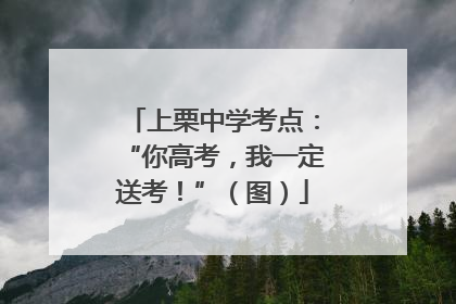 上栗中学考点：“你高考，我一定送考！”（图）
