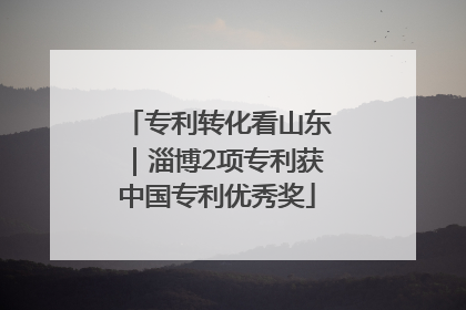 专利转化看山东｜淄博2项专利获中国专利优秀奖