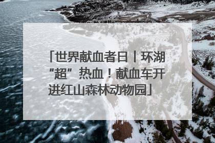 世界献血者日丨环湖“超”热血！献血车开进红山森林动物园