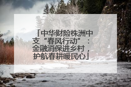 中华财险株洲中支“春风行动”：金融消保进乡村，护航春耕暖民心