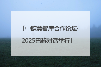 中欧美智库合作论坛·2025巴黎对话举行