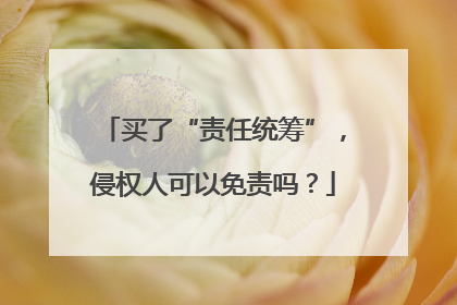 买了“责任统筹”，侵权人可以免责吗？
