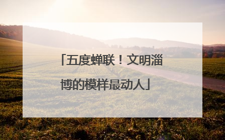 五度蝉联！文明淄博的模样最动人