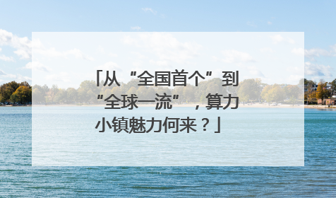从“全国首个”到“全球一流”，算力小镇魅力何来？