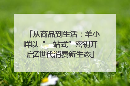 从商品到生活：羊小咩以“一站式”密钥开启Z世代消费新生态
