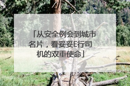 从安全例会到城市名片，看妥妥E行司机的双重使命