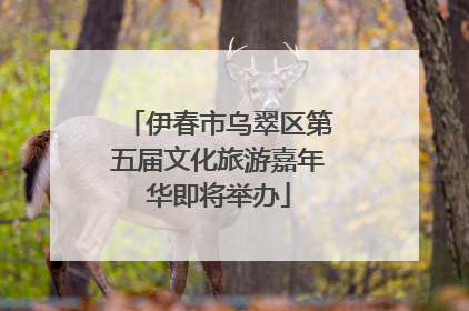 伊春市乌翠区第五届文化旅游嘉年华即将举办
