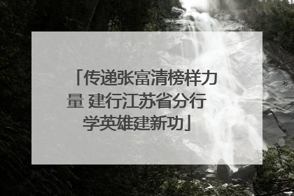 传递张富清榜样力量 建行江苏省分行学英雄建新功