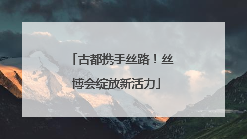 古都携手丝路！丝博会绽放新活力