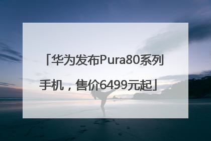 华为发布Pura80系列手机，售价6499元起