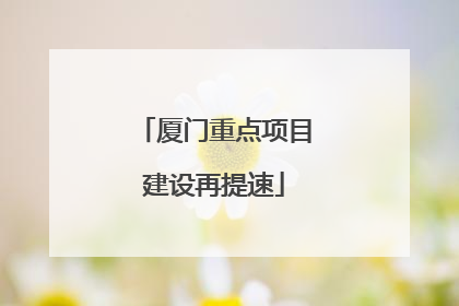 厦门重点项目建设再提速