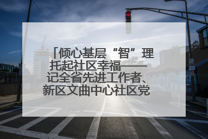 倾心基层“智”理 托起社区幸福——记全省先进工作者、新区文曲中心社区党委书记董世弘