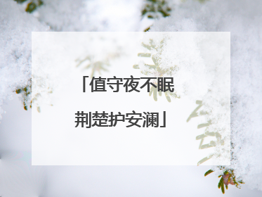 值守夜不眠 荆楚护安澜