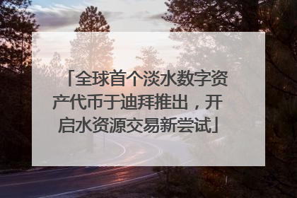 全球首个淡水数字资产代币于迪拜推出，开启水资源交易新尝试