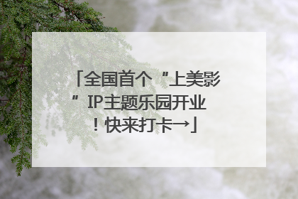 全国首个“上美影”IP主题乐园开业！快来打卡→