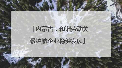 内蒙古：和谐劳动关系护航企业稳健发展