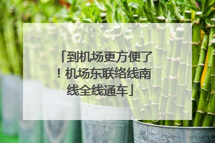 到机场更方便了！机场东联络线南线全线通车