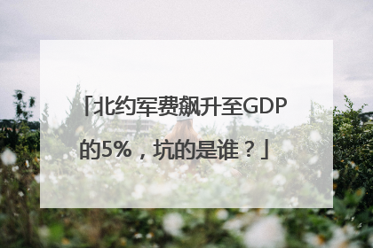 北约军费飙升至GDP的5%，坑的是谁？