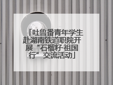 吐鲁番青年学生赴湖南铁道职院开展“石榴籽·祖国行”交流活动