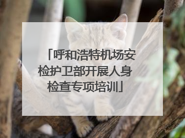 呼和浩特机场安检护卫部开展人身检查专项培训