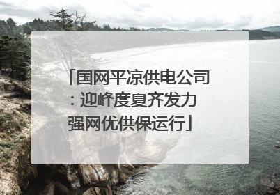 国网平凉供电公司：迎峰度夏齐发力 强网优供保运行